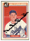 1983 Donruss Heroes #014 Duke Snider Dodgers Signed Autographed 532008