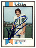 1973 Topps #054 Steve Tannen Jets Signed Autographed 532043