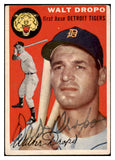 1954 Topps #018 Walt Dropo Tigers Signed Autographed 532079