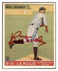 1933 Goudey Reprint #019 Bill Dickey Yankees Signed Autographed 532113