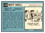 1964 Topps Football #125 Matt Snell Jets VG-EX 532218