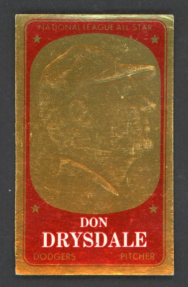 1965 Topps Baseball Embossed #015 Don Drysdale Dodgers EX 532313