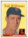 1958 Topps Baseball #001 Ted Williams Red Sox VG-EX 532404