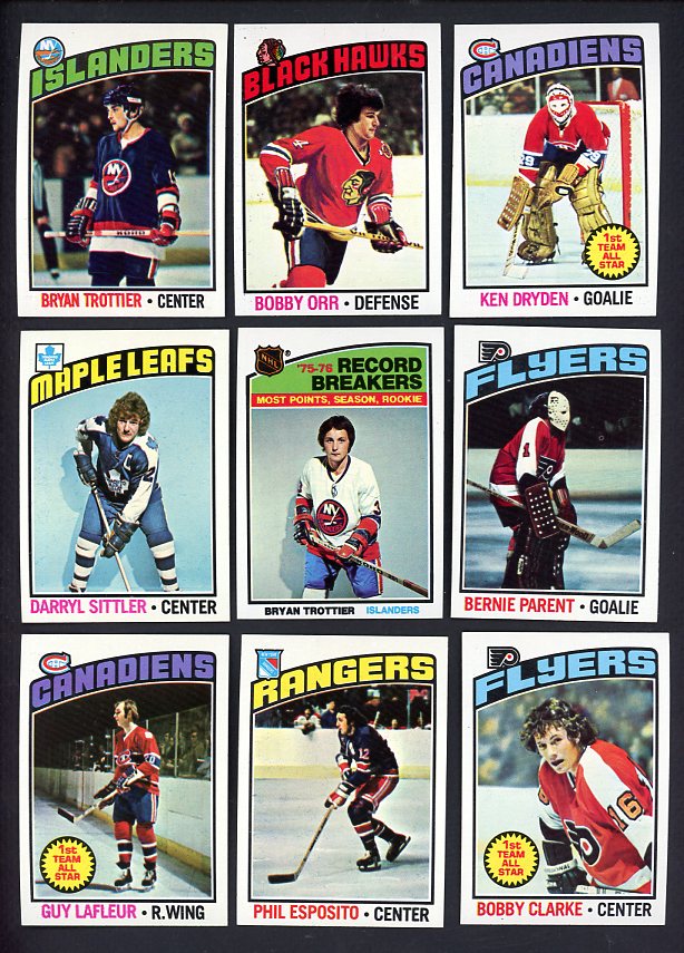 1976 Topps Hockey Complete Set EX-MT/NR-MT Trottier Orr Dryden 532546
