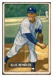 1951 Bowman Baseball #109 Allie Reynolds Yankees Fair 533845