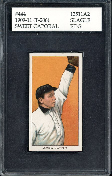 1909-11 T206 T 206 Jimmy Slagle Baltimore ACI 5 EX 534131
