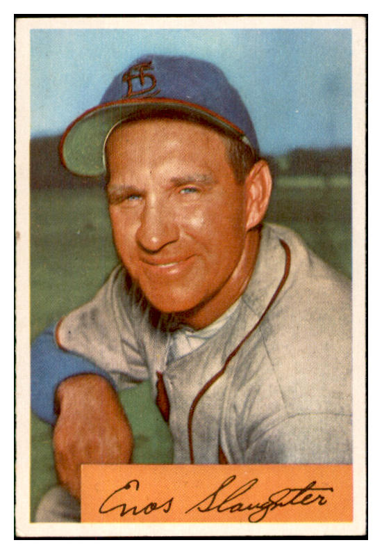 1954 Bowman Baseball #062 Enos Slaughter Cardinals EX+/EX-MT 534284