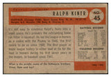1954 Bowman Baseball #045 Ralph Kiner Cubs VG-EX 534288