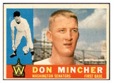 1960 Topps Baseball #548 Don Mincher Senators VG-EX 534306