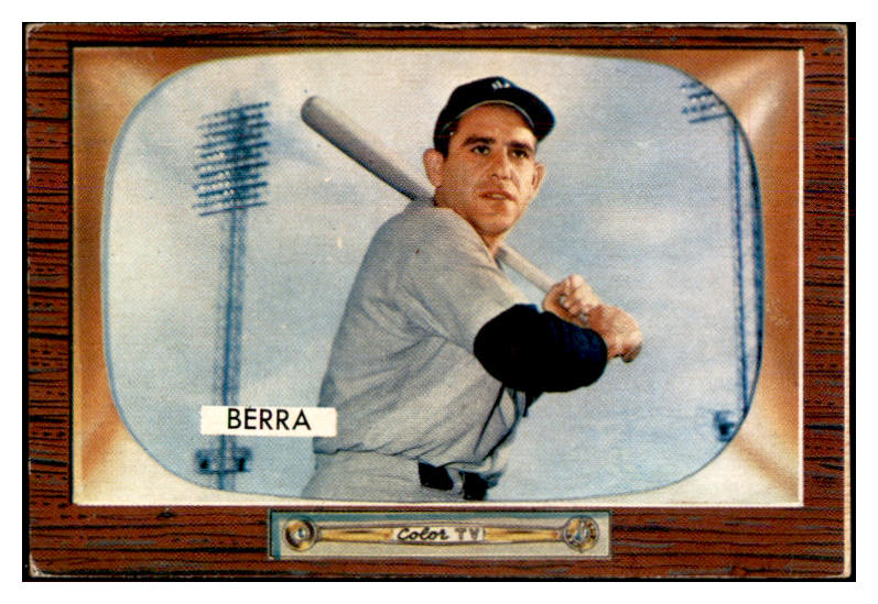 1955 Bowman Baseball #168 Yogi Berra Yankees EX 534372