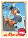 1968 Topps Baseball #390 Bill Mazeroski Pirates VG-EX 534422