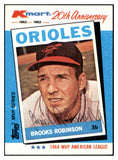 1982 Kmart #005 Brooks Robinson Orioles Signed Autographed 534497