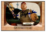 1955 Bowman #018 Stan Lopata Phillies Signed Autographed 534642