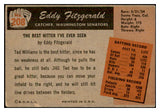 1955 Bowman #208 Ed Fitzgerald Senators Signed Autographed 534643