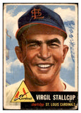 1953 Topps #180 Virgil Stallcup Cardinals Signed Autographed 534646