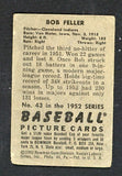 1952 Bowman Baseball #043 Bob Feller Indians Good 534654