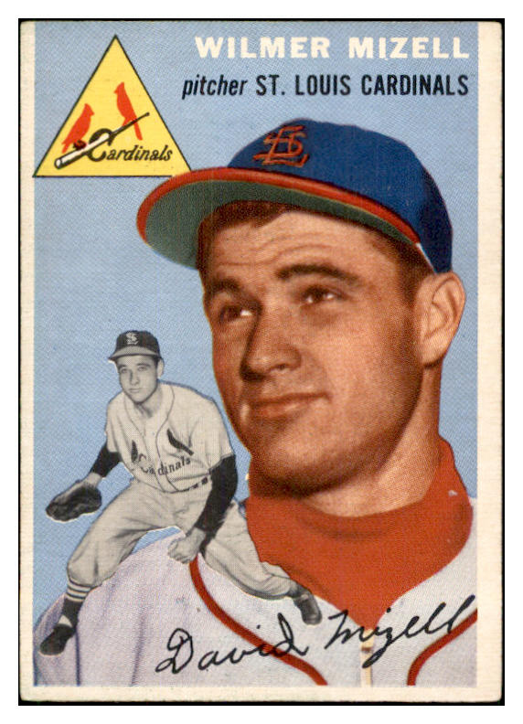 1954 Topps Baseball #249 Wilmer Mizell Cardinals EX-MT 534826