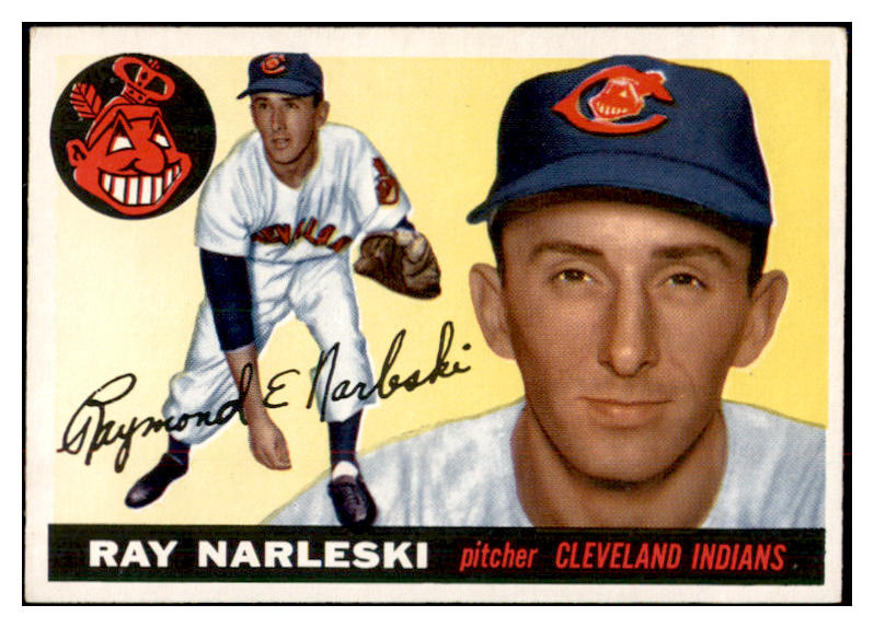 1955 Topps Baseball #160 Ray Narleski Indians EX-MT 534961