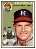 1954 Topps Baseball #012 Del Crandall Braves EX-MT 534965