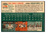 1954 Topps Baseball #198 Carl Sawatski White Sox EX-MT 535031