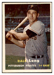 1957 Topps Baseball #003 Dale Long Pirates EX-MT 535396