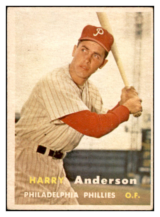 1957 Topps Baseball #404 Harry Anderson Phillies EX-MT 535534