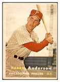 1957 Topps Baseball #404 Harry Anderson Phillies EX-MT 535534