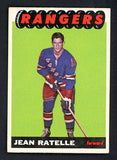1965 Topps Hockey #025 Jean Ratelle Rangers EX-MT 536311
