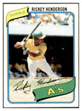 1980 Topps #482 Rickey Henderson A's EX-MT 536324