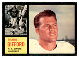 1962 Topps Football #104 Frank Gifford Giants EX+/EX-MT 536326