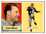 1957 Topps Football #088 Frank Gifford Giants EX 536335
