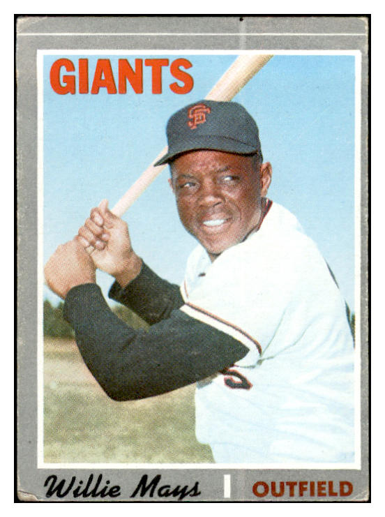 1970 Topps Baseball #600 Willie Mays Giants VG 536350