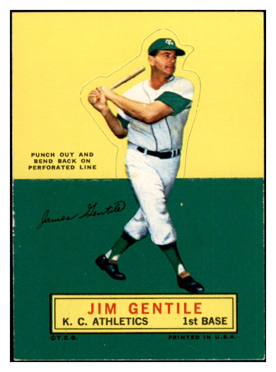 1964 Topps Baseball Stand Ups Jim Gentile A's EX-MT 536816