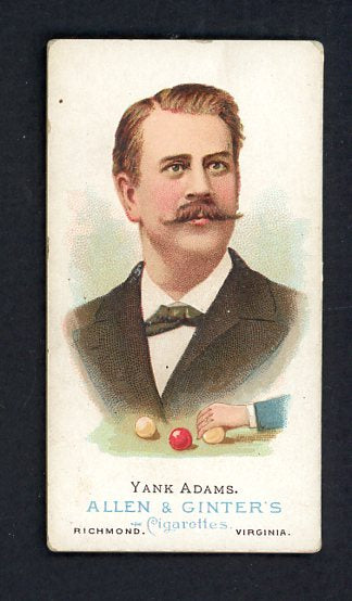 1888 N28 Allen & Ginter Yank Adams Billiards VG-EX 536963