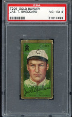 1911 T205 T 205 James Sheckard Cubs PSA 4 VG-EX 537021