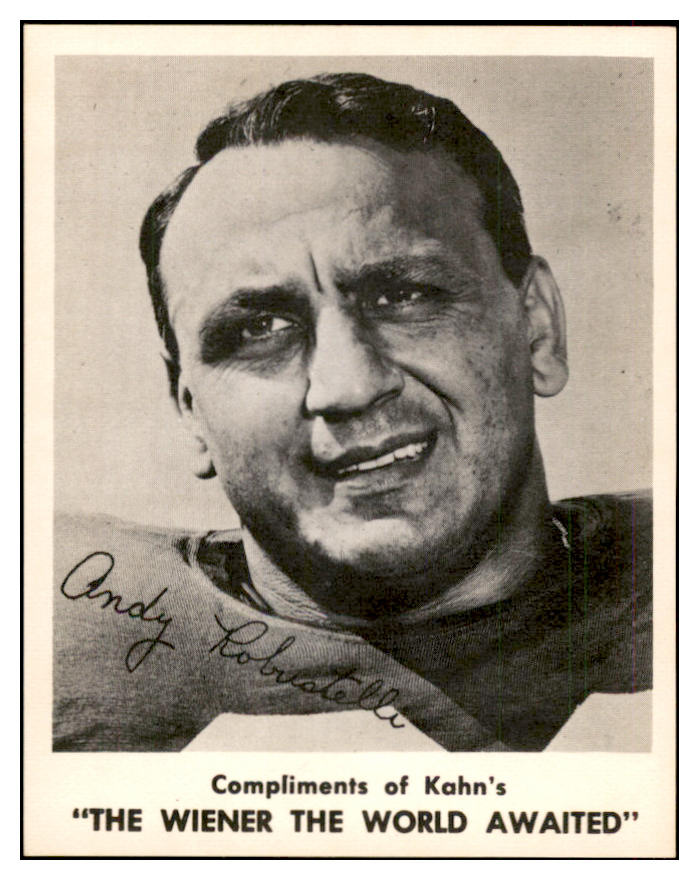 1963 Kahns Football Andy Robustelli Giants NR-MT 537258