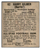 1949 Leaf Football #062 Harry Gilmer Washington NR-MT 537338