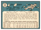 1965 Topps Baseball #540 Lou Brock Cardinals EX+/EX-MT 537459