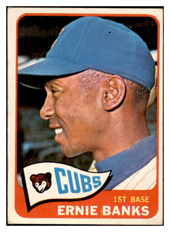 1965 Topps Baseball #510 Ernie Banks Cubs EX 537465