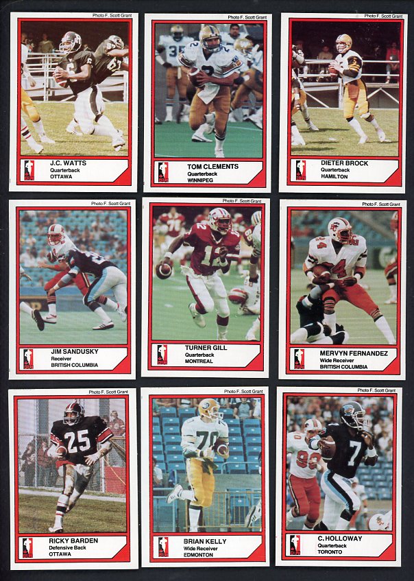 1984 Jogo CFL Football Series 1 Complete Set EX-MT/NR-MT Clements 537599