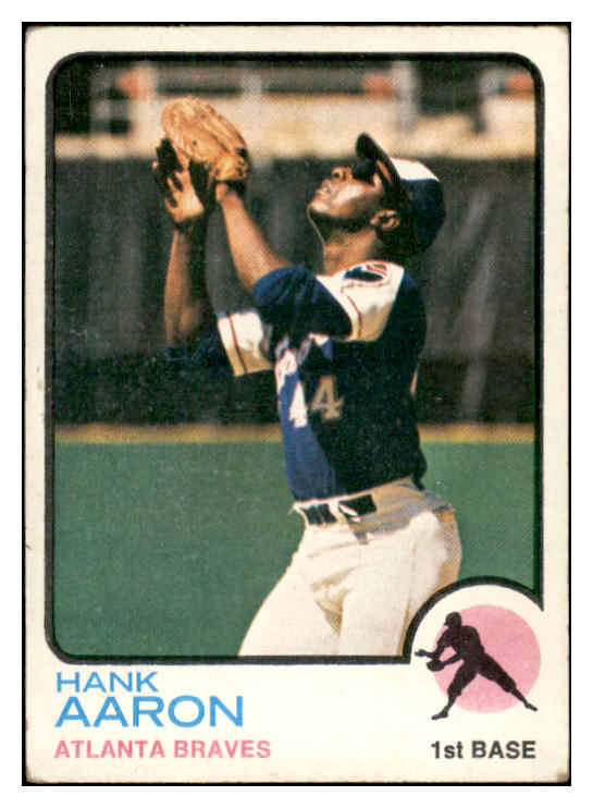 1973 Topps Baseball #100 Hank Aaron Braves VG-EX 537687