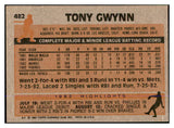 1983 Topps #482 Tony Gwynn Padres NR-MT 537793