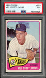1965 Topps Baseball #550 Mel Stottlemyre Yankees PSA 7 NM 538198