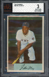 1954 Bowman Baseball #089 Willie Mays Giants BVG 3 VG 538272