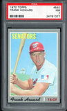 1970 Topps Baseball #550 Frank Howard Senators PSA 7 NM 538379