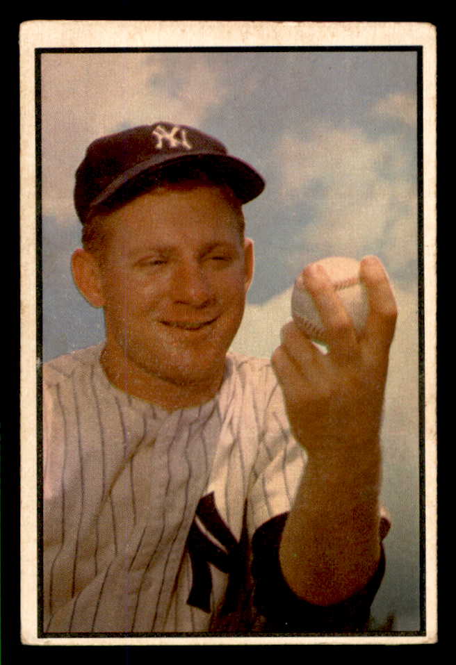 1953 Bowman Color Baseball #153 Whitey Ford Yankees VG 538456