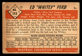 1953 Bowman Color Baseball #153 Whitey Ford Yankees VG 538456
