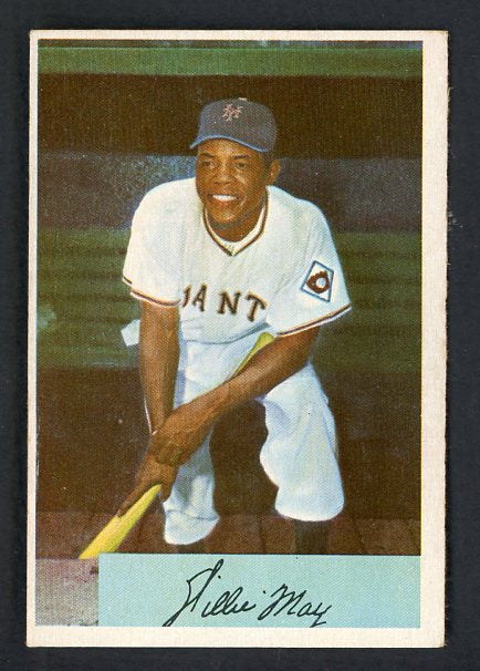 1954 Bowman Baseball #089 Willie Mays Giants VG-EX 538562