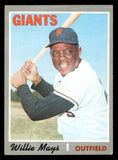 1970 Topps Baseball #600 Willie Mays Giants EX 538967