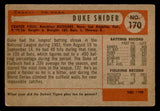 1954 Bowman Baseball #170 Duke Snider Dodgers VG-EX 539141